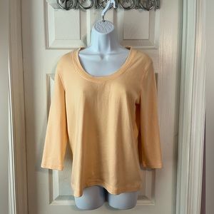 Women’s orange, long sleeve shirt